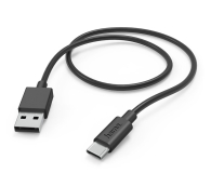 Hama Kabel USB-A - USB-C 1m czarny - 1248006 - zdjęcie 1